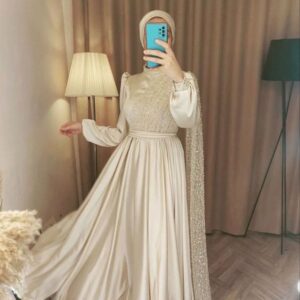 عبای سفید مناسب عقد و عروسی